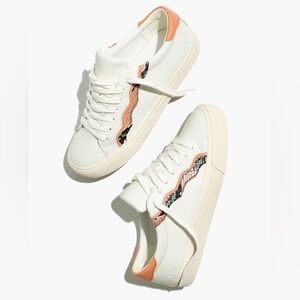 Madewell Sidewalk Sneaker with Snake Stripe
